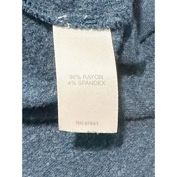 J. Jill Pure Jill‎ Women's Tranquility Fleece Comfort Hoodie Sweater Blue Large - Picture 7 of 10
